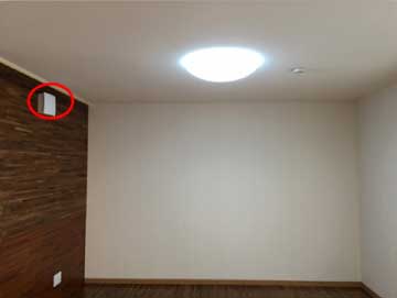 せせらぎ付きの部屋