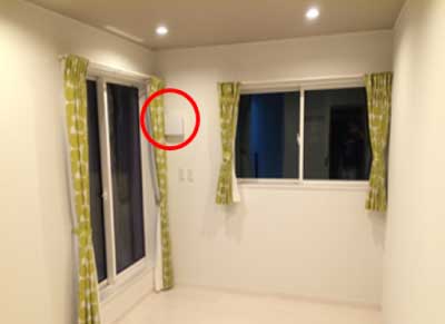 せせらぎ付きの部屋