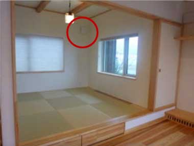 せせらぎ付きの和室